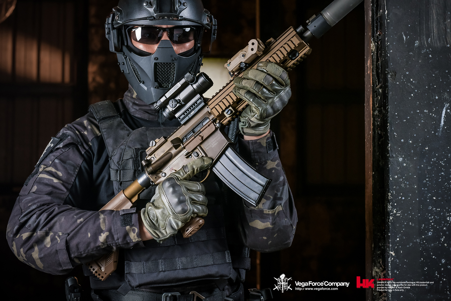 Fusil Heckler & Koch HK416 A5 Gaz GBBR Umarex VFC Noir - 26383X